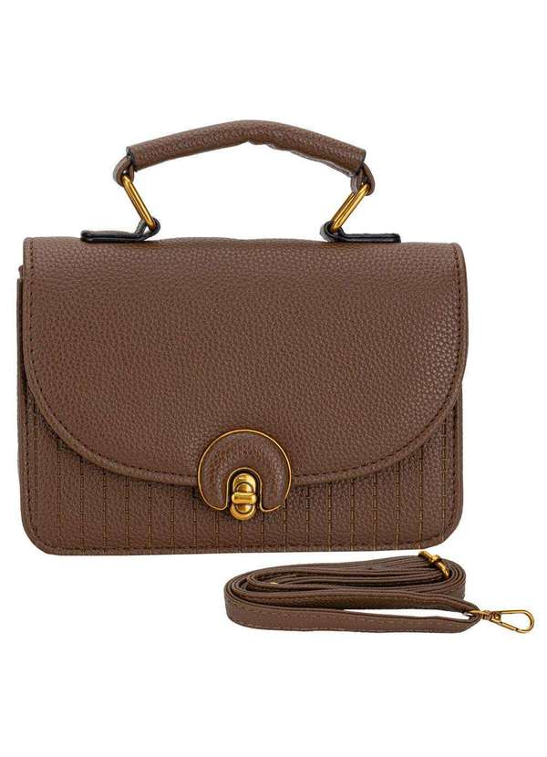 H.e - Bolsa Feminina Transversal H.E Sx6027 - Café