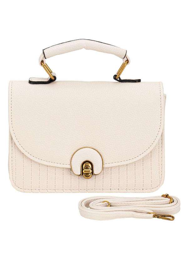 H.e - Bolsa Feminina Transversal H.E Sx6027 - Marfim