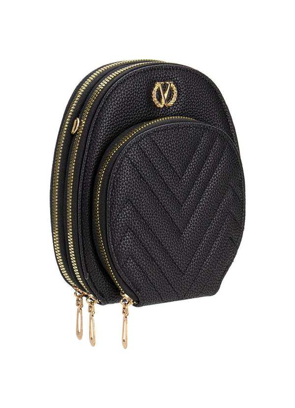 H.e - Bolsa Feminina Transversal H.E W09 Preto 3