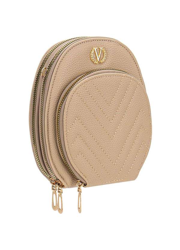 H.e - Bolsa Feminina Transversal H.E W09 Bege 3