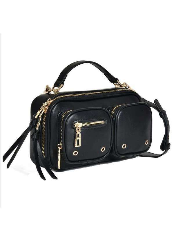 Via Marte - Bolsa Feminina Transversal Via Marte B1-150 - Preto