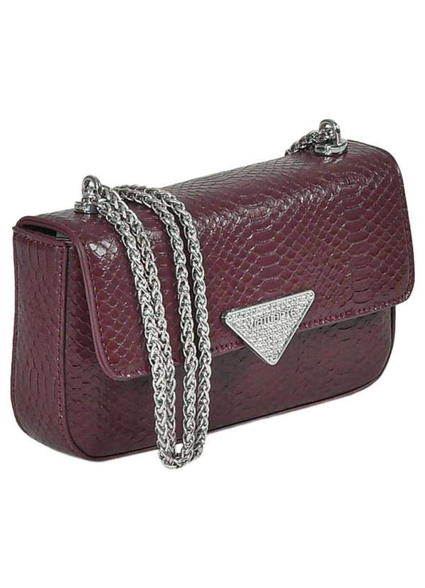 Via Marte - Bolsa Feminina Transversal Via Marte B1-163 - Vinho 3