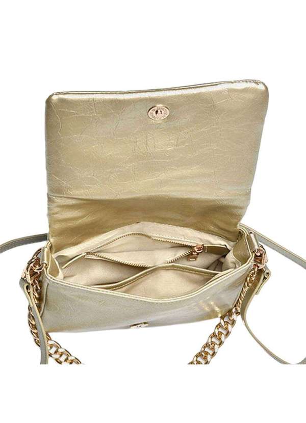 Via Marte - Bolsa Feminina Transversal Via Marte B1-167 - Ouro 4