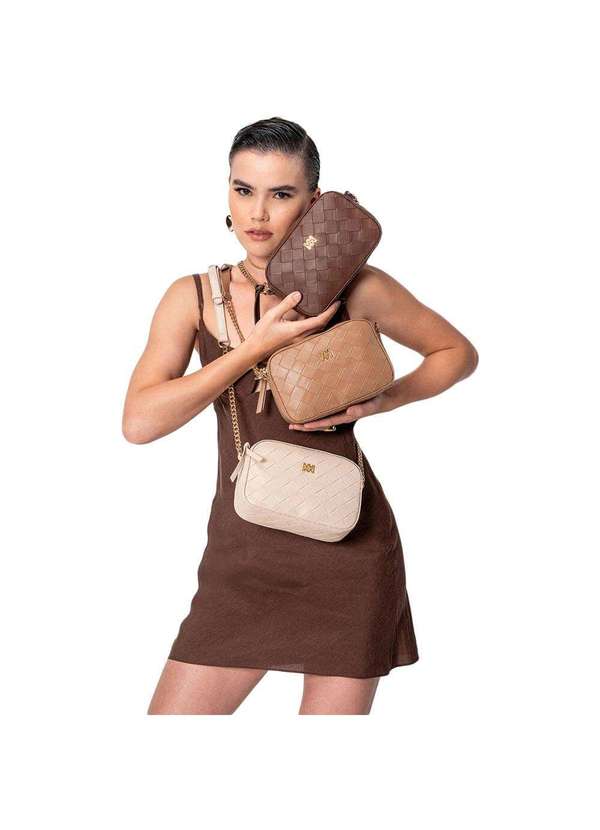 Via Marte - Bolsa Feminina Transversal Via Marte B2-615 - Camel 2