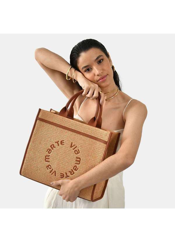 Via Marte - Bolsa Feminina Via Marte B1-121 - Bege 2