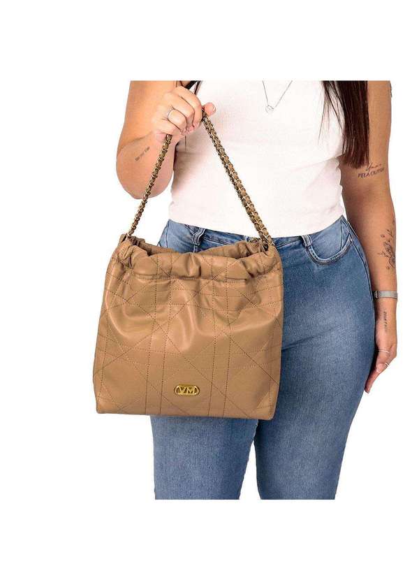 Via Marte - Bolsa Feminina Via Marte B1137 - Camel 2