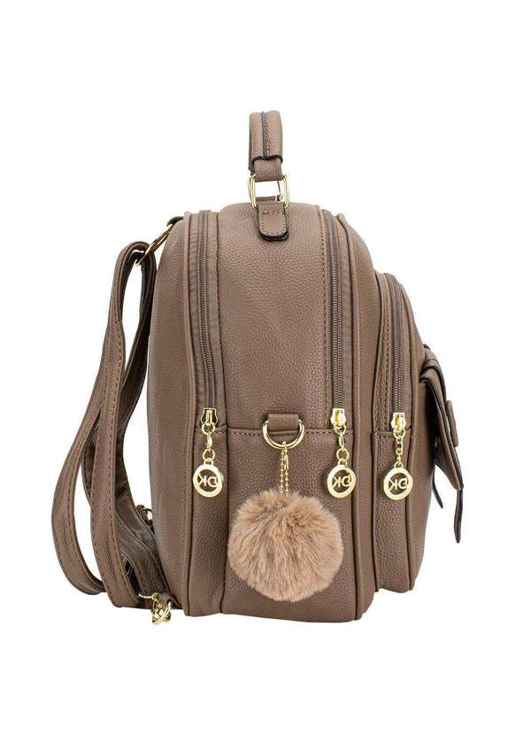H.e - Mochila Feminina H.E Gh535 Taupe 3