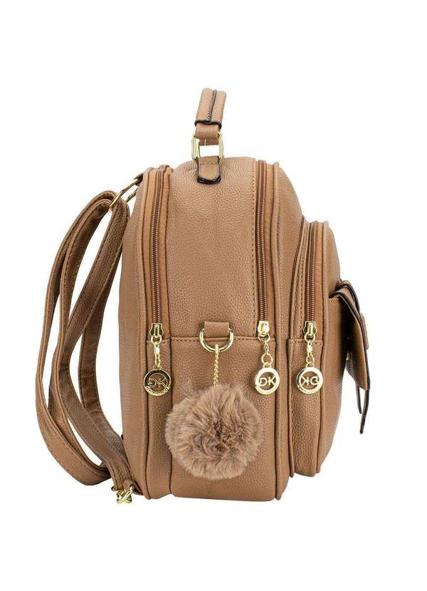 H.e - Mochila Feminina H.E Gh535 Caqui 3