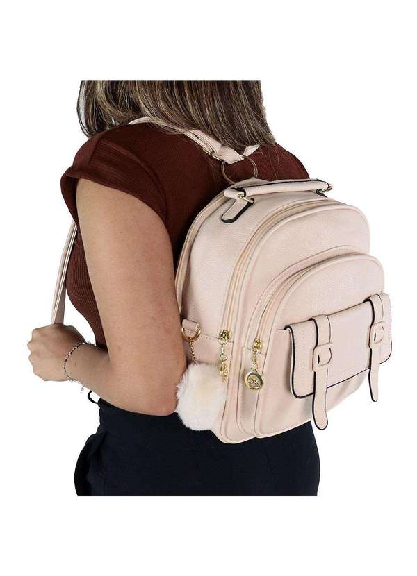 H.e - Mochila Feminina H.E Gh535 Caramelo 2