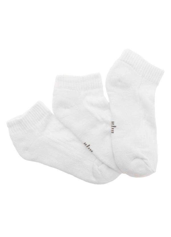 Trifil - Kit 3 pares de Meia Sport Trifil - T08004 - Branco