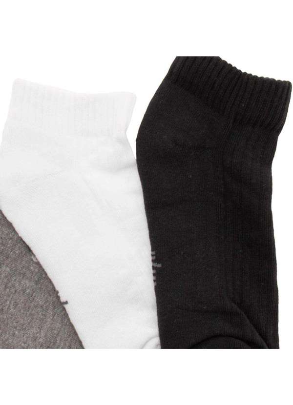 Trifil - Kit 3 pares de Meia Sport Trifil - T08004 - Preto/Branco 5