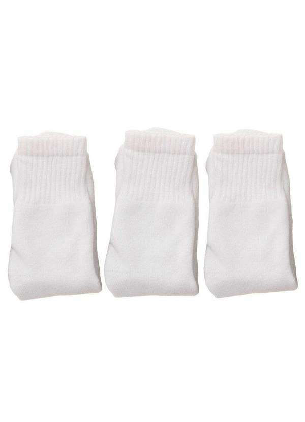 Trifil - Kit 3 pares de Meias Esportivas Trifil - T08721 - Branco