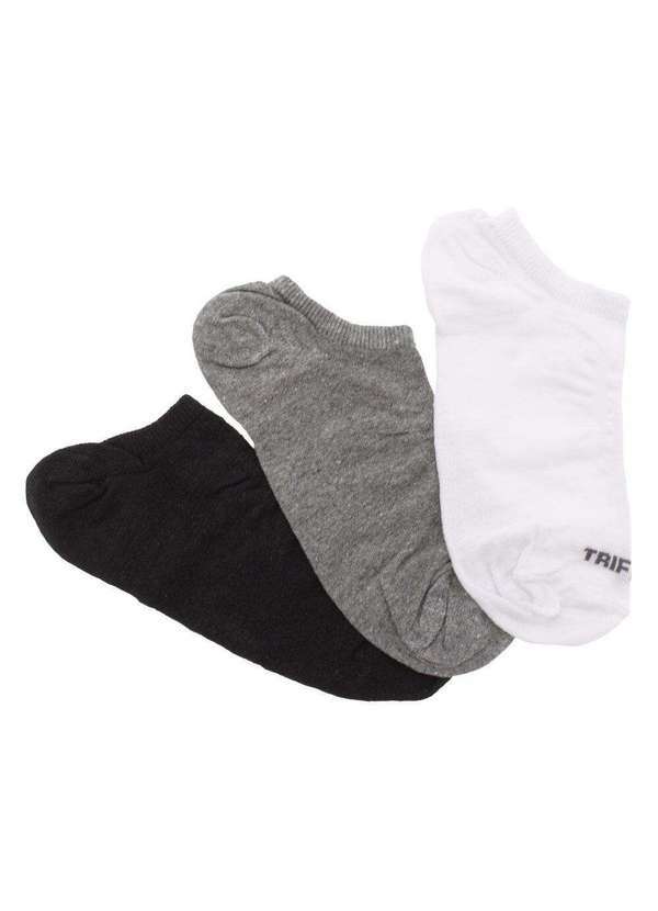 Trifil - Kit 3 pares de Meias Trifil - T06227 - Preto/Branco 1