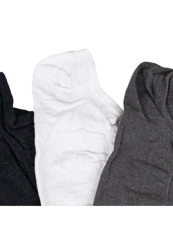 Trifil - Kit 3 pares de Meias Trifil - T06227 - Branco/Cinza 5