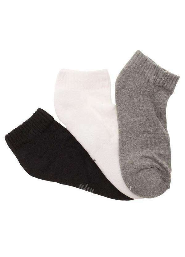 Trifil - Kit 3 pares de Meias Trifil - T08004 - Preto/Branco