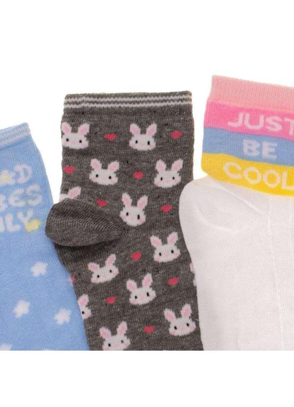 Trifil - Kit com 03 pares de Meias Infantil Trifil - 5028 - Branco 5