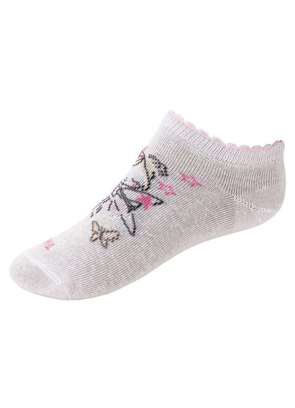 Trifil - Kit com 03 pares de Meias Infantil Trifil T5032k - Branco/Cinza 2