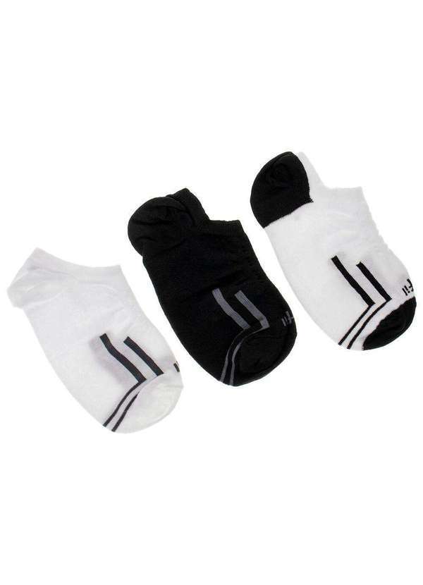 Trifil - Kit com 03 pares de Meias Infantil Trifil - Tk6050 Preto/Branco