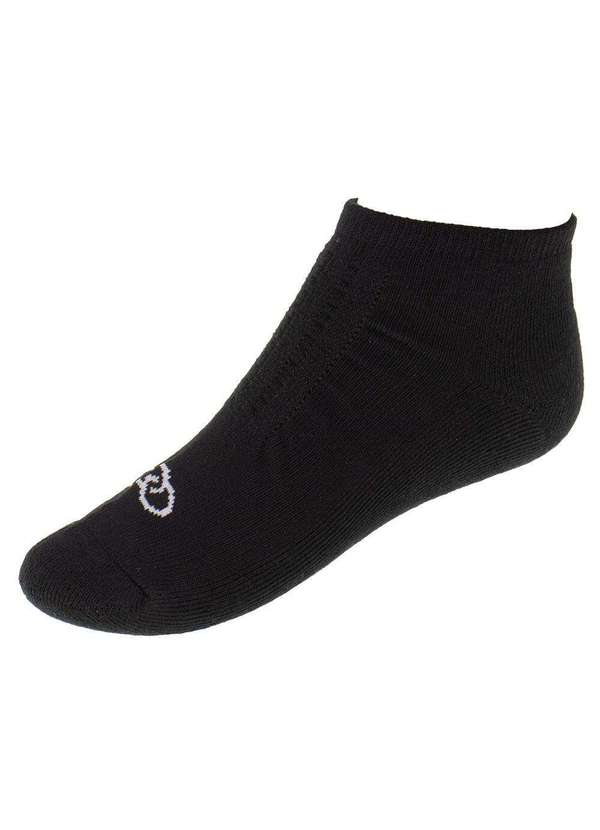 Olympikus - Kit com 03 pares de Meias Invisível Olympikus - 81924 Preto/Branco 3