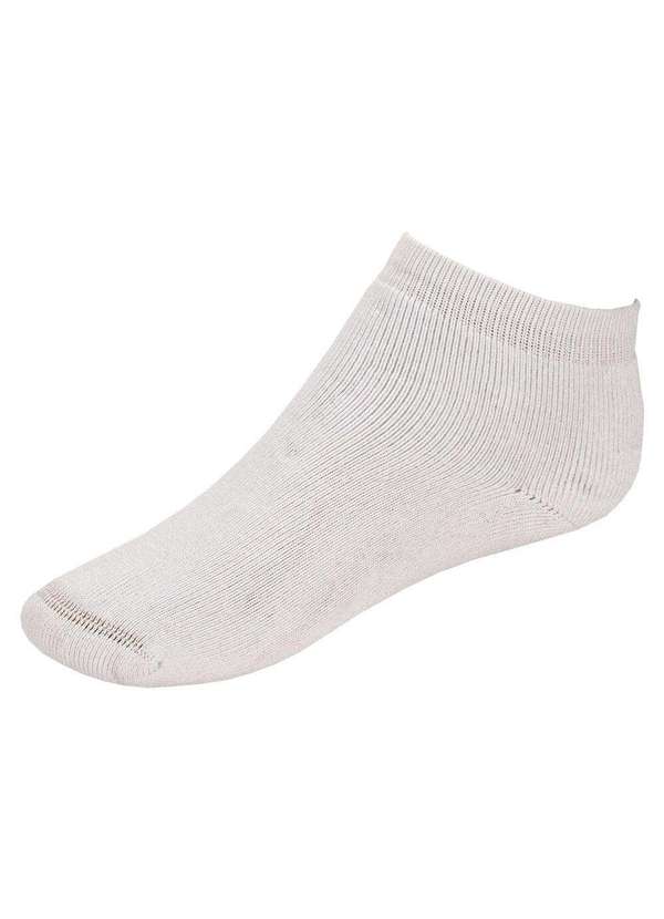 Hoahi - Kit com 3 pares de Meias Cano Curto Infantil Hoahi 23132 - Branco 4