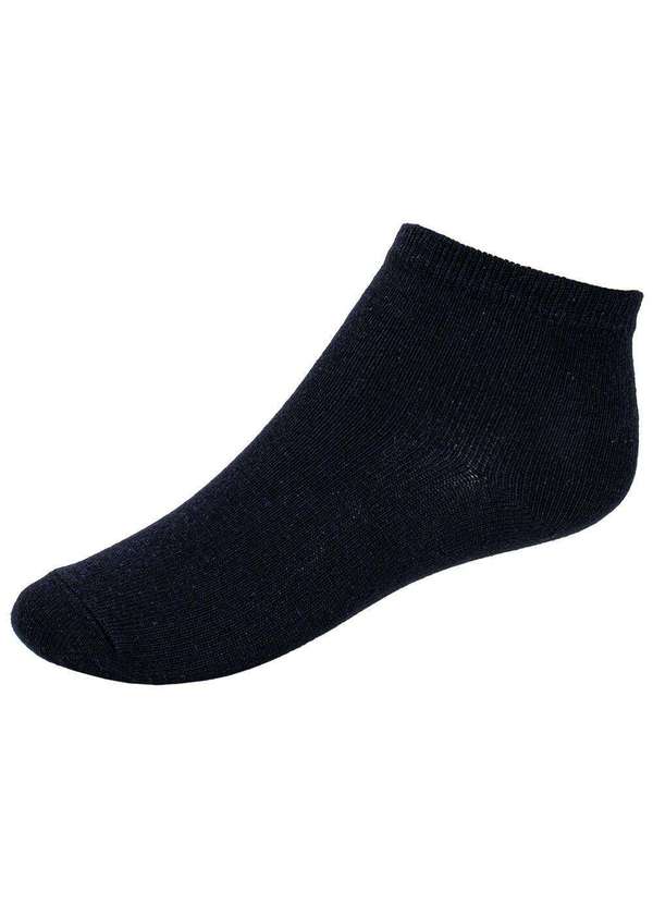 Hoahi - Kit com 3 pares de Meias Cano Curto Infantil Hoahi H021219 Preto/Cinza 3