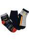 Hoahi - Kit com 3 pares de Meias Cano Curto Infantil Hoahi H021219 Cinza/Preto - variação: Cinza/Preto