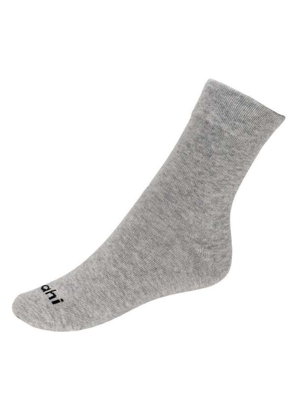 Hoahi - Kit com 3 pares de Meias Cano Longo Hoahi 18096 - Preto/Branco 3