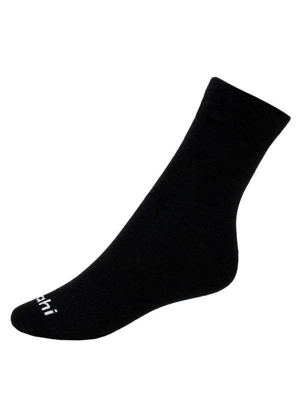 Hoahi - Kit com 3 pares de Meias Cano Longo Hoahi 18096 - Preto/Branco 4