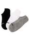 Hoahi - Kit com 3 pares de Meias Invisíveis Hoahi 18020 - Preto/Branco - variação: - Preto/Branco