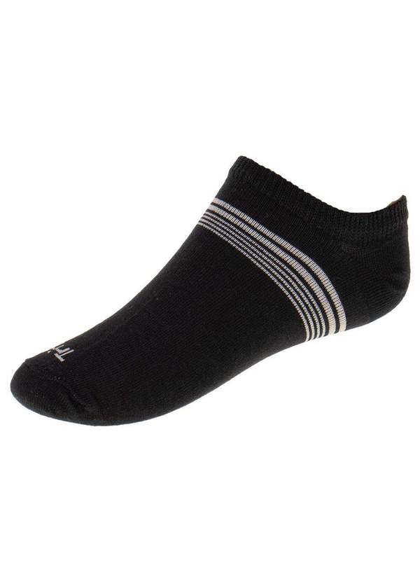 Trifil - Kit com 3 pares de Meias Invisíveis Trifil Tk6050 Branco/Cinza 3