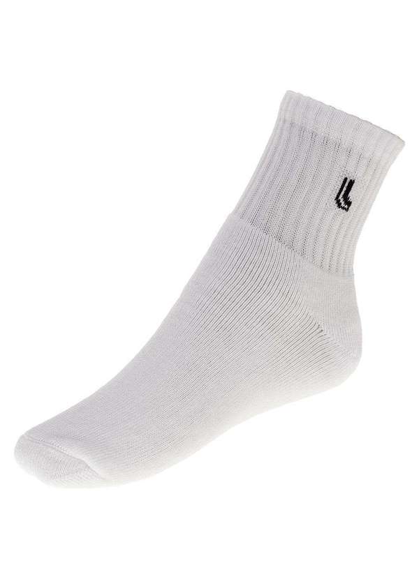 Lupo - Kit com 3 pares de Meias Lupo Sport - 3245 - Branco 3