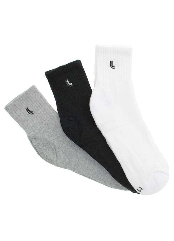 Lupo - Kit com 3 pares de Meias Lupo Sport - 3245 - Sortidos05