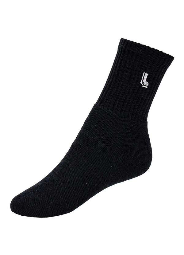 Lupo - Kit com 3 pares de Meias Lupo Sport - 3245 Preto/Cinza 3