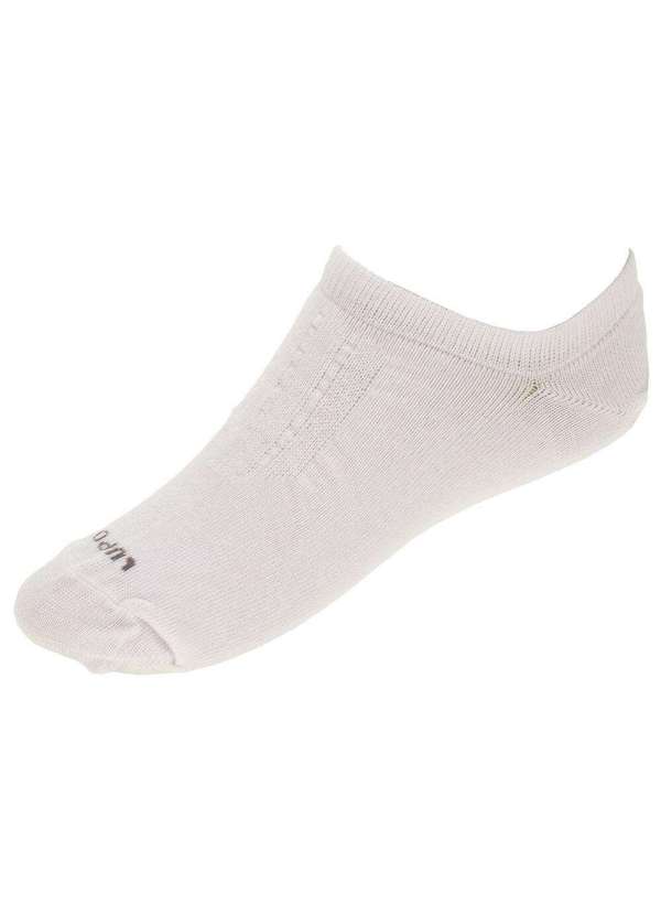 Lupo - Kit com 3 pares de Meias Sortidas Invisível Lupo - 32700 - Branco 01 3