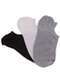 Lupo - Kit com 3 pares de Meias Sortidas Invisível Lupo - 32700 - Preto - variação: - PRETO/CINZA