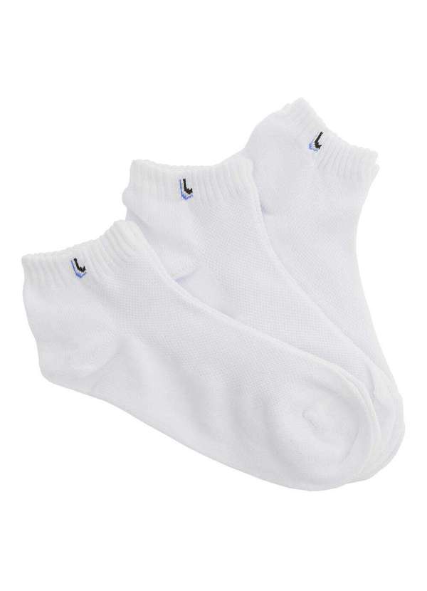 Lupo - Kit com 3 pares de Meias Sortidas Lupo - 03225 - Branco 2