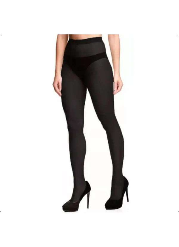 Trifil - Meia-Calça Feminina Clássica Europeu Fio 20 Trifil W06308 Preto 1
