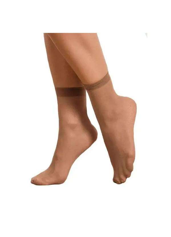 Trifil - Meia Feminina Soquete Fio 20 Trifil W06126 - Natural