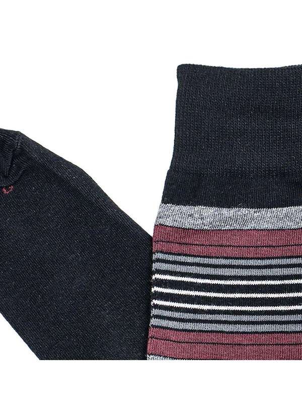 Lupo - Meia Social Sportwear Lupo 1275 Preto/Cinza 3