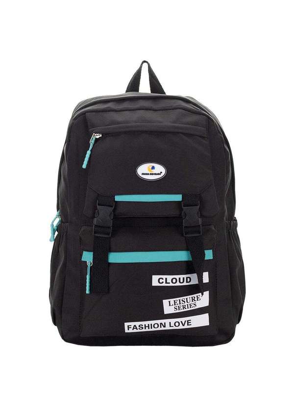 Arara Dourada - Mochila Feminina Arara Dourada -6627 - Preto/Verde