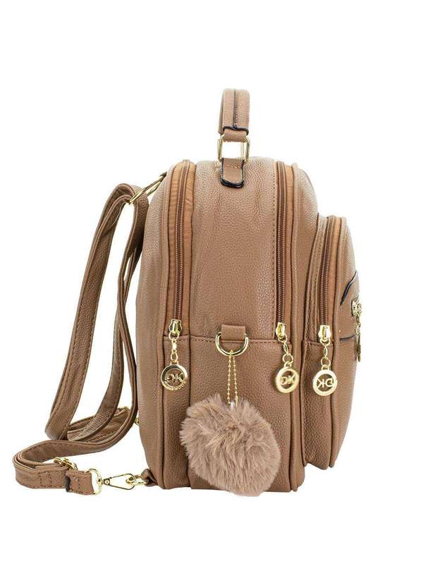 H.e - Mochila Feminina H.E Gh538 Caqui 3