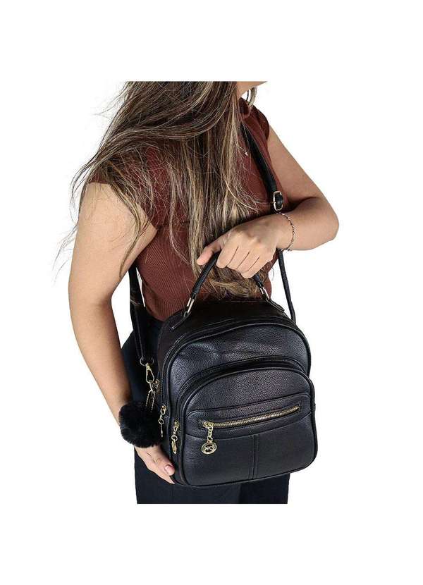 H.e - Mochila Feminina H.E Gh538 Branco/Off 5