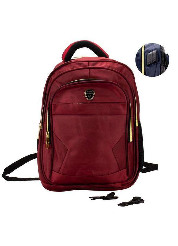 Arara Dourada - Mochila Masculina Arara Dourada Dj108 - Vinho