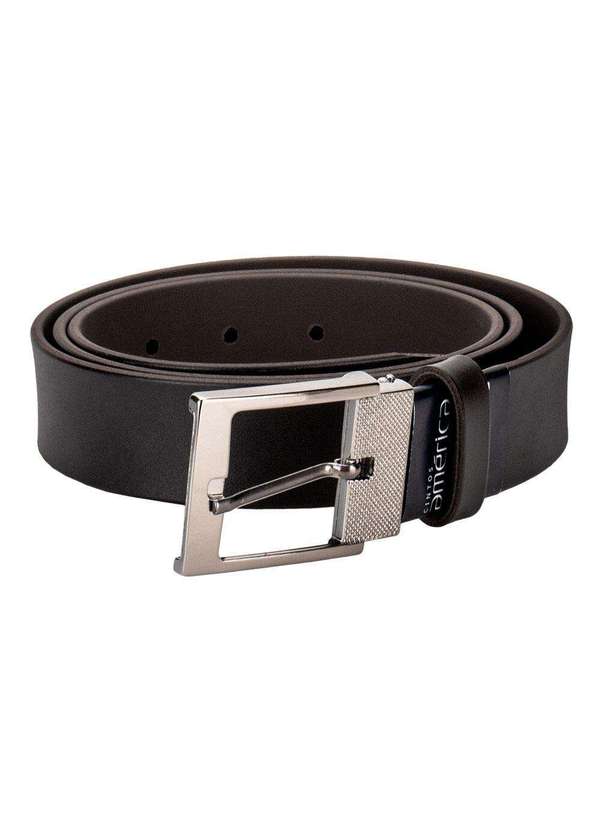 America - Cinto Masculino Dupla Face América 3504086 - Café