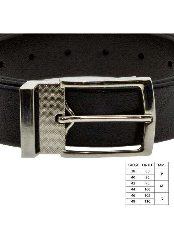 Windy - Cinto Masculino Dupla Face Windy - 3501715 - Preto 5
