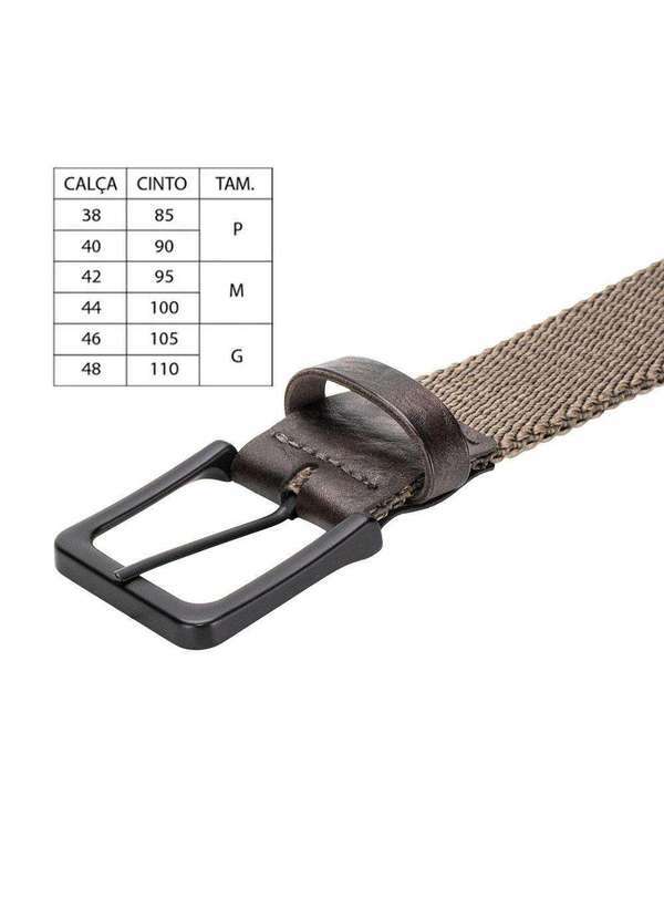 J.shayeb - Cinto Masculino Elástico J. Shayeb - 4028001 Taupe 5