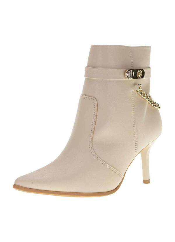 Ramarim - Bota Feminina Ankle Boot Ramarim - 2361103 - Natural
