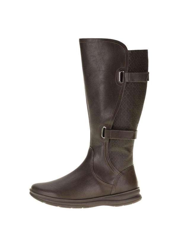 Comfortflex - Bota Feminina Cano Alto Comfortflex - 2391334 - Chocolate 2