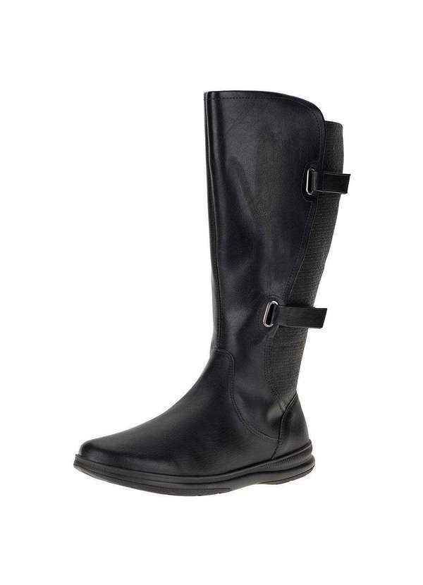 Comfortflex - Bota Feminina Cano Alto Comfortflex - 2391334 - Preto