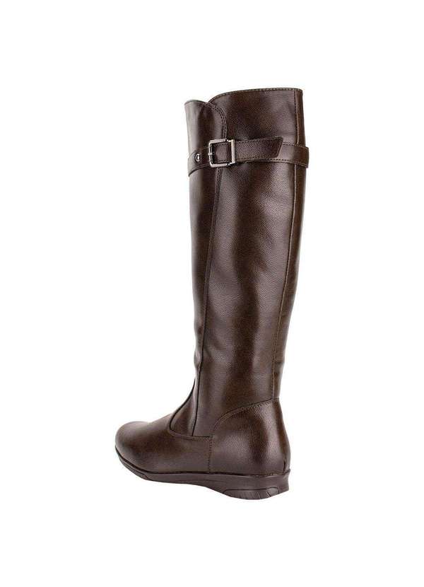 Mooncity - Bota Feminina Cano Alto Mooncity 71144 - Café 3